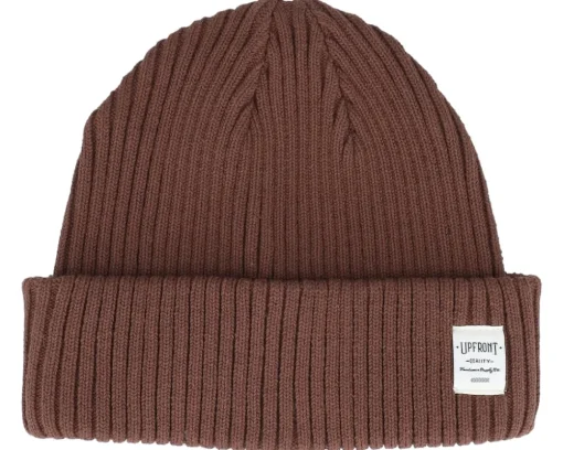 Short Beanies-Upfront Bridge Short Beanie - Brown