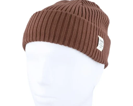Short Beanies-Upfront Bridge Short Beanie - Brown