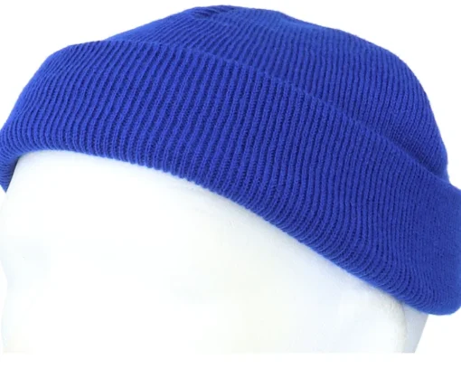 Short Beanies-Beechfield Bright Royal Short Blank Beanie -