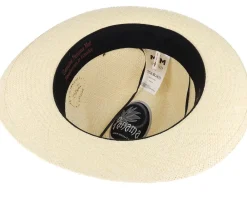 Straw Hat-MJM Hats Brisa Panama Natural-Stripe Band Straw Hat -