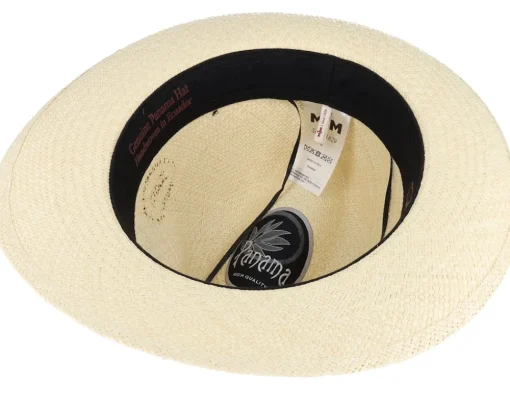 Straw Hat-MJM Hats Brisa Panama Natural-Stripe Band Straw Hat -