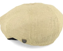 Flat Caps-Brixton Brood Lw X Natural Straw Snap Cap -