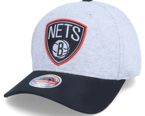 Adjustable-Mitchell & Ness Brooklyn Nets 186 Redline Grey/Black Adjustable -