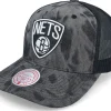 Trucker-Mitchell & Ness Brooklyn Nets Burnt Ends Trucker - Black