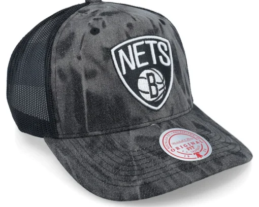 Trucker-Mitchell & Ness Brooklyn Nets Burnt Ends Trucker - Black