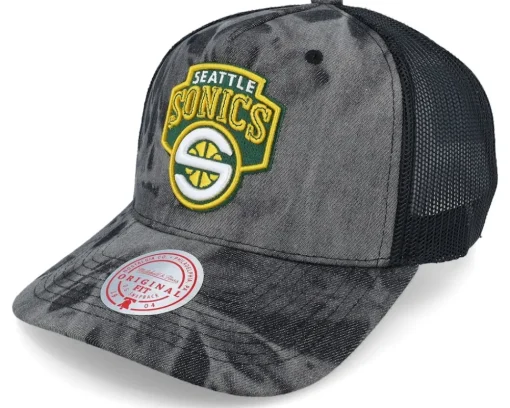 Trucker-Mitchell & Ness Brooklyn Nets Burnt Ends Trucker - Black