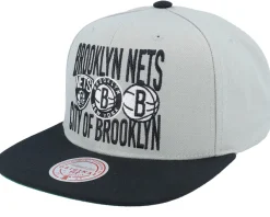 Snapback-Mitchell & Ness Brooklyn Nets City Love Grey/Black Snapback -