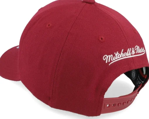 Adjustable-Mitchell & Ness Brooklyn Nets Classic Burgundy Adjustable - Red