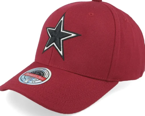 Adjustable-Mitchell & Ness Brooklyn Nets Classic Burgundy Adjustable - Red