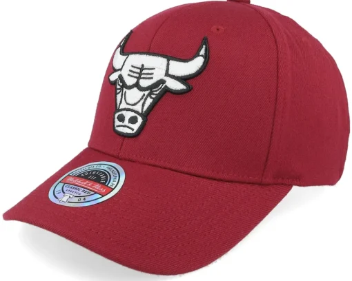 Adjustable-Mitchell & Ness Brooklyn Nets Classic Burgundy Adjustable - Red