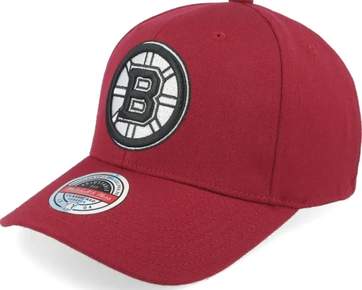 Adjustable-Mitchell & Ness Brooklyn Nets Classic Burgundy Adjustable - Red
