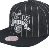 Snapback-Mitchell & Ness Brooklyn Nets Dem Stripes Black Snapback -