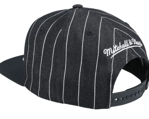 Snapback-Mitchell & Ness Brooklyn Nets Dem Stripes Black Snapback -