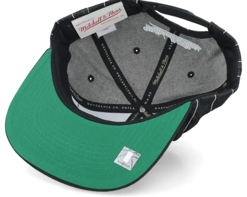 Snapback-Mitchell & Ness Brooklyn Nets Dem Stripes Black Snapback -