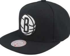 Snapback-Mitchell & Ness Brooklyn Nets Evergreen /White Snapback - Black