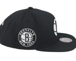 Snapback-Mitchell & Ness Brooklyn Nets Evergreen /White Snapback - Black