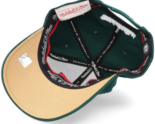Adjustable-Mitchell & Ness Brooklyn Nets Green/Sand Classic Green Adjustable -