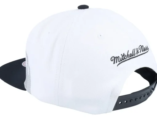 Snapback-Mitchell & Ness Brooklyn Nets Hot Fire Snapback - White