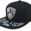 Snapback-Mitchell & Ness Brooklyn Nets Munch Time Snapback - Black