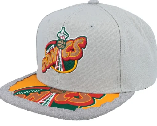Snapback-Mitchell & Ness Brooklyn Nets Munch Time Snapback - Black