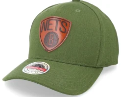 Sale Mitchell & Ness Brooklyn Nets Pack Olive Adjustable -