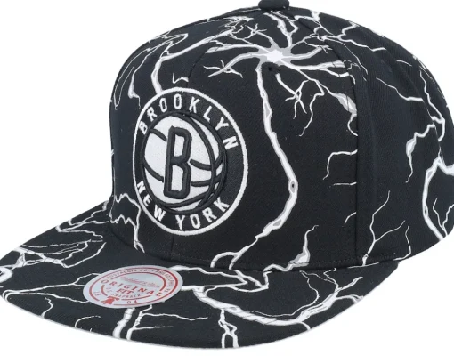 Sale Mitchell & Ness Brooklyn Nets Storm Season Snapback - Black