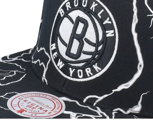 Sale Mitchell & Ness Brooklyn Nets Storm Season Snapback - Black