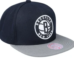 Snapback-Mitchell & Ness Brooklyn Nets Team 2 Tone 2.0 /Grey Snapback - Black