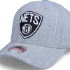 Adjustable-Mitchell & Ness Brooklyn Nets Team Heather Grey Heather Grey Adjustable -