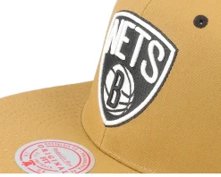 Sale Mitchell & Ness Brooklyn Nets Wheat Tc Tan Snapback - Beige