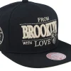 Snapback-Mitchell & Ness Brooklyn Nets With Love Snapback - Black