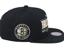 Snapback-Mitchell & Ness Brooklyn Nets With Love Snapback - Black