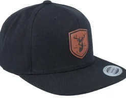 Online Wild Spirit Brown Deer Shield Patch Snapback - Black
