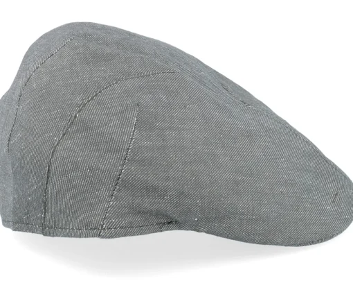 Flat Caps-MJM Hats Bruce 41 Linen/Cotton Green Flat Cap -