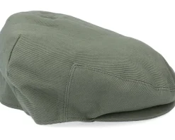 Best Jaxon & James Brushed Cotton Olive Green Flat Cap -