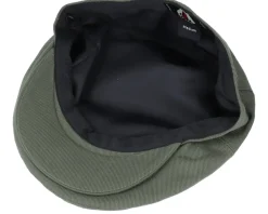 Best Jaxon & James Brushed Cotton Olive Green Flat Cap -