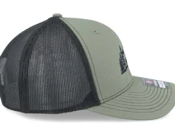 Trucker-Wild Spirit Buck Nature Silhouette 112 Split Loden/Black Trucker -