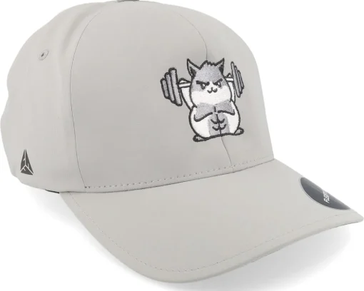 Flexfit-Berzerk Buff Hamster Working Out Delta Silver Flexfit - Grey