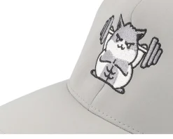 Flexfit-Berzerk Buff Hamster Working Out Delta Silver Flexfit - Grey