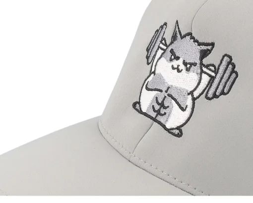 Flexfit-Berzerk Buff Hamster Working Out Delta Silver Flexfit - Grey