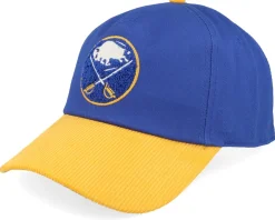 Dad Cap-American Needle Buffalo Sabres Burnett Blue/Yellow Corduroy A-frame Adjustable -