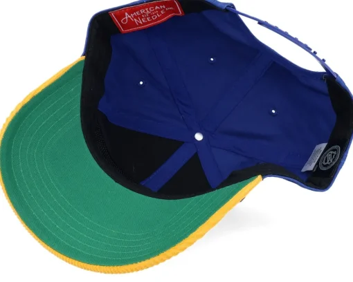 Dad Cap-American Needle Buffalo Sabres Burnett Blue/Yellow Corduroy A-frame Adjustable -