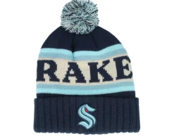 Pom Beanies-American Needle Buffalo Sabres Pillow Line Knit Royal Pom - Blue