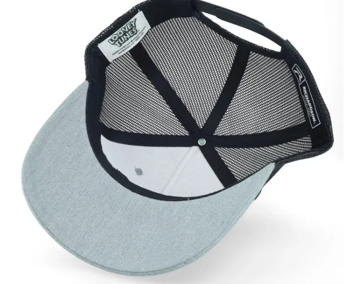 Trucker-Looney Tunes Bugs Bunny With Carrot Heather Grey/Black Trucker -
