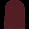 Blank Beanies-Beechfield Burgundy Long Blank Beanie -