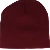 Best Beechfield Burgundy Traditional Blank Beanie - Red