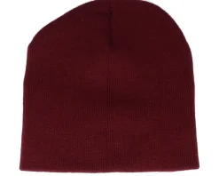 Best Beechfield Burgundy Traditional Blank Beanie - Red