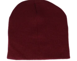 Best Beechfield Burgundy Traditional Blank Beanie - Red