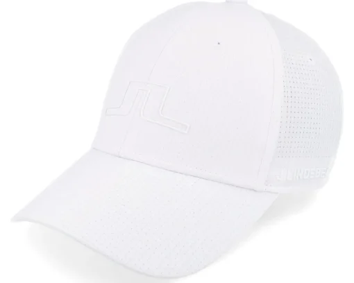 Golf-J.Lindeberg Caden Cap White Adjustable -