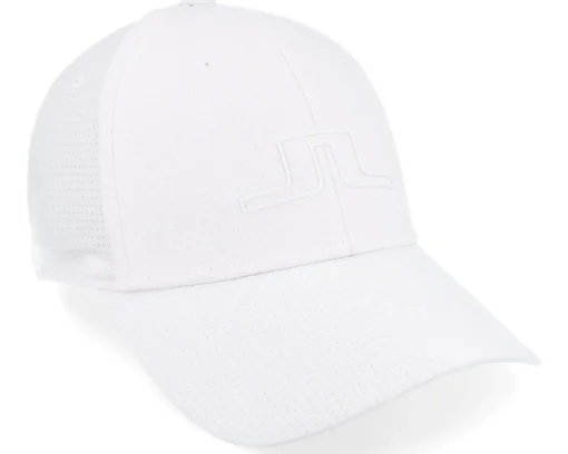 Golf-J.Lindeberg Caden Cap White Adjustable -